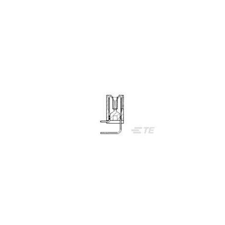 Te Connectivity Card Edge Connector, 28 Contact(S), 2 Row(S), Female, Right Angle, Solder Terminal 2-1437268-9